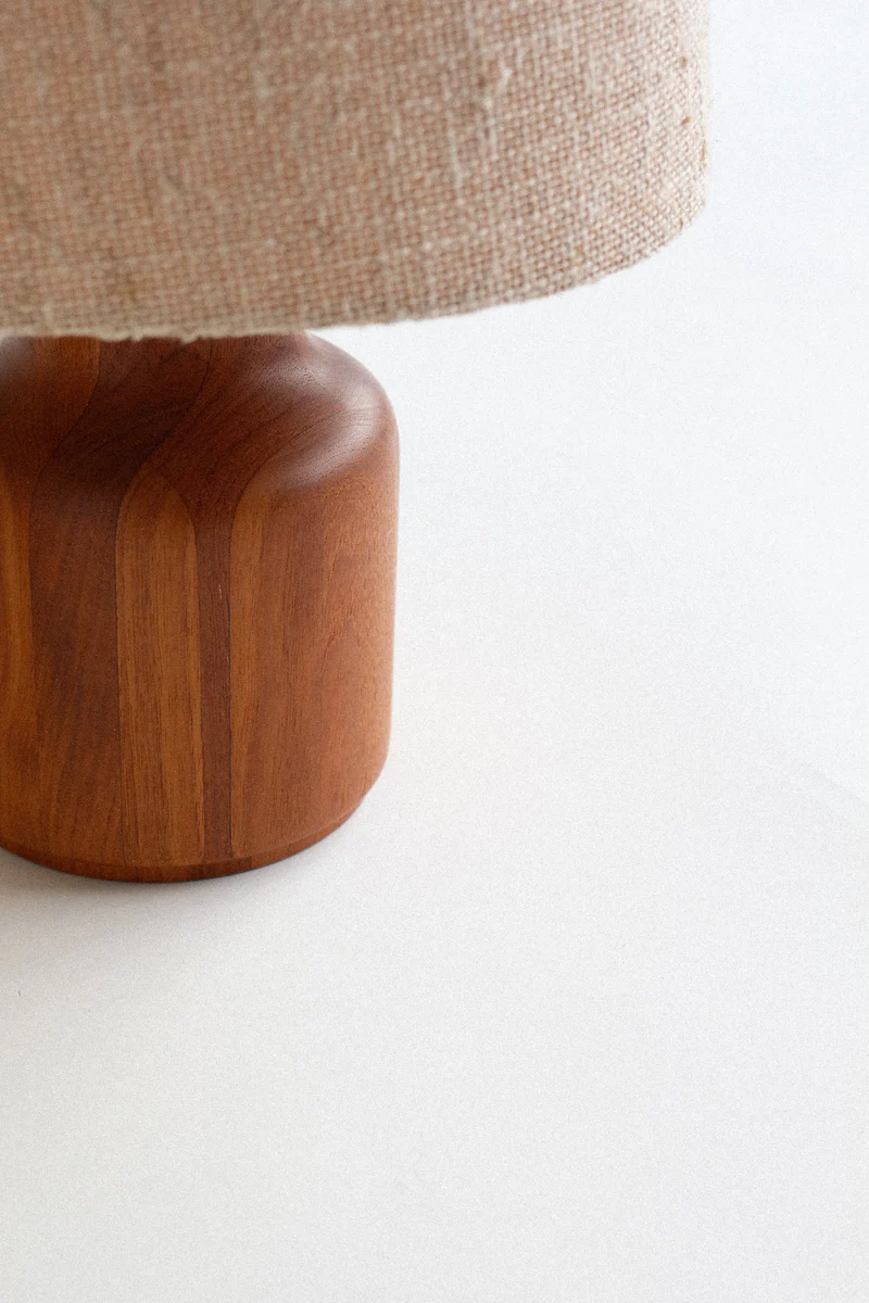 Vintage Mid-Century Kirk Copenhagen Teak Table Lamps, 1960s