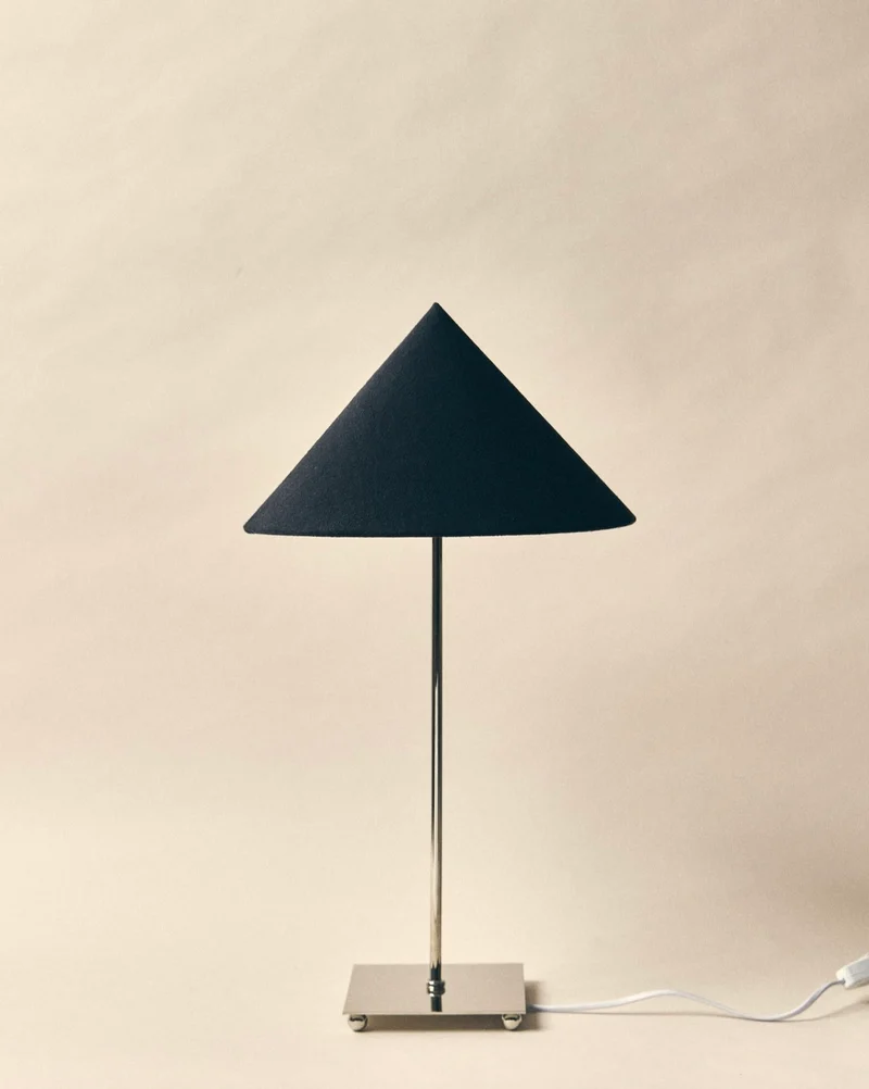 Vintage 'Levento' Chrome Table Lamp