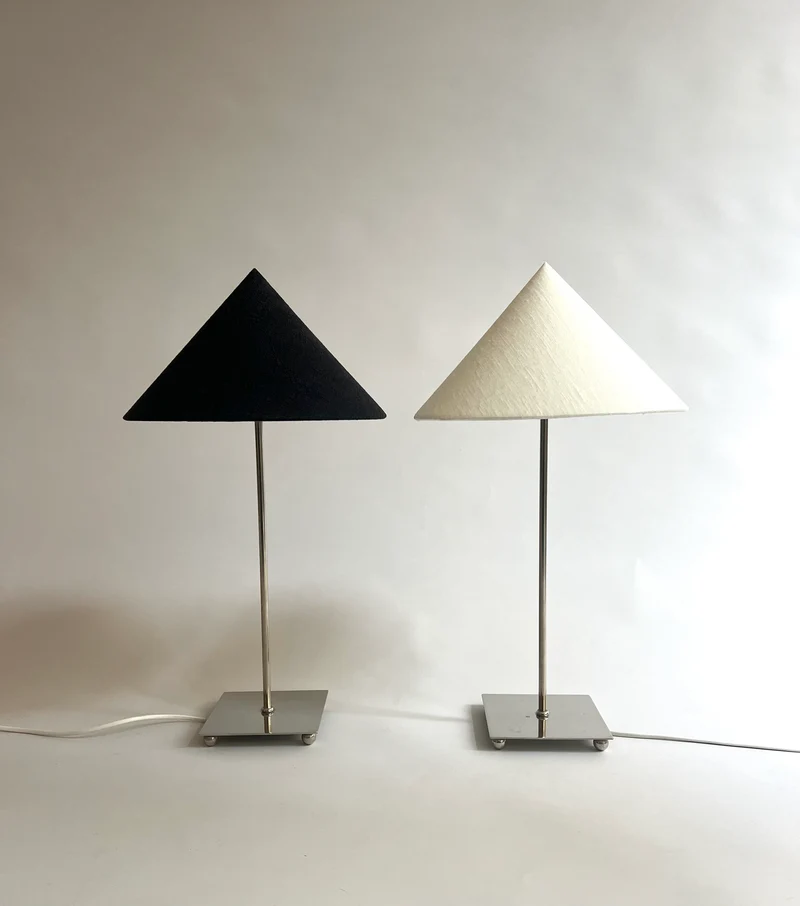 Vintage 'Levento' Chrome Table Lamp