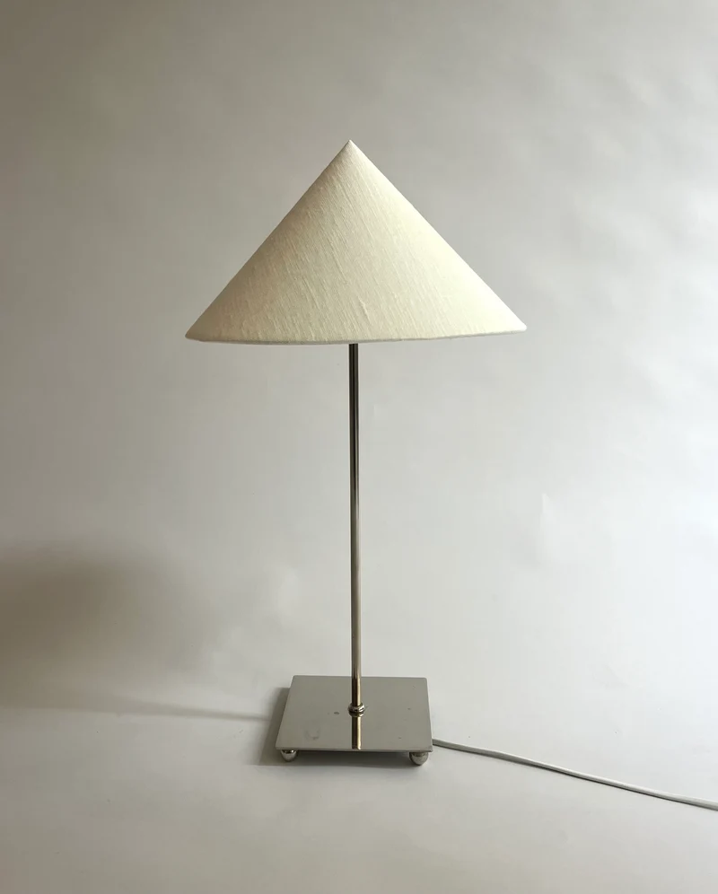 Vintage Levento blanco Chrome table lamp