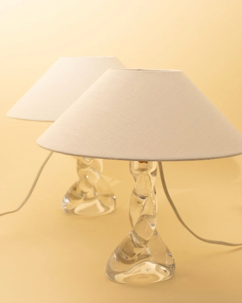 Vintage CARRA Crystal Table Lamps