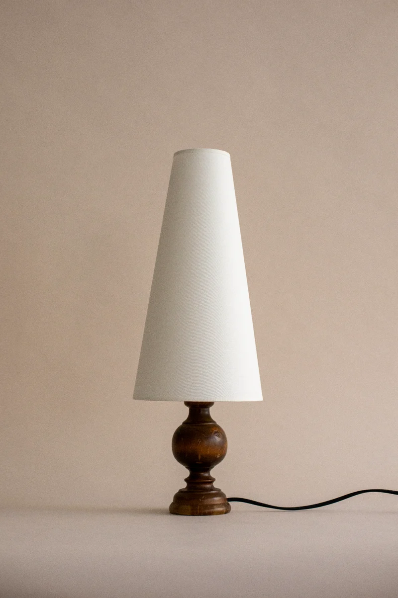 Vintage Sintra Wood Table Lamp