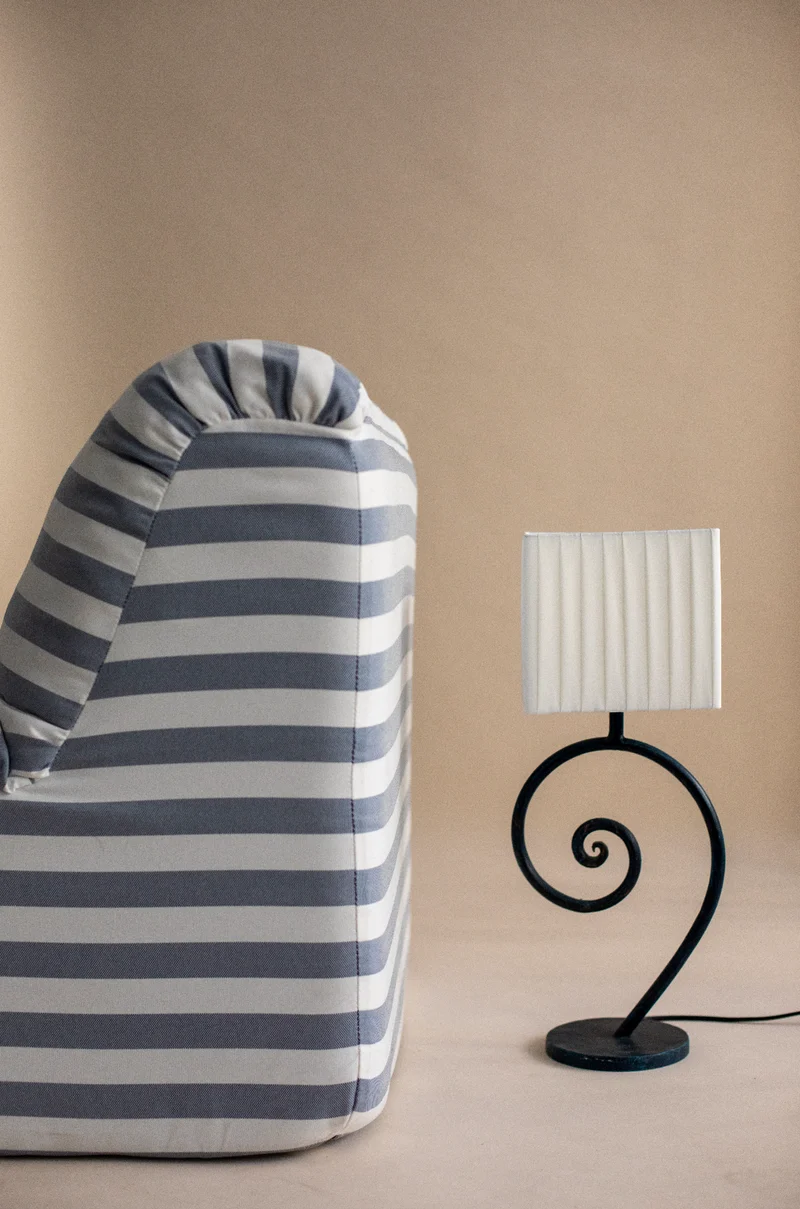 Vintage Nazaré Iron Table Lamp