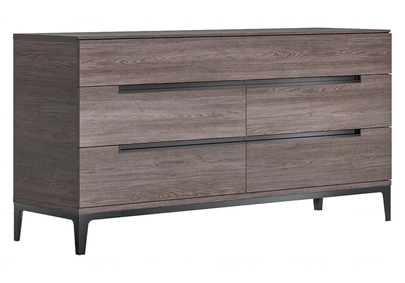 Commode 5 tiroirs finition orme laqué design italien - Viola