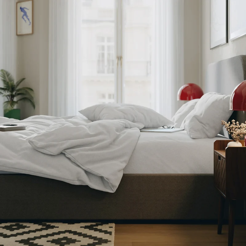 Drap housse flanelle de coton