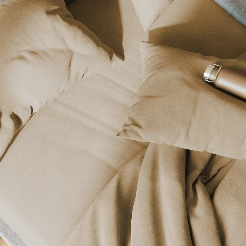 Drap plat flanelle de coton