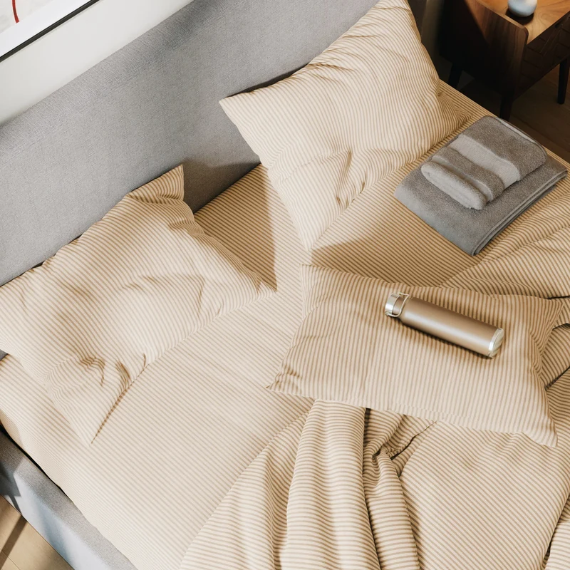 Drap plat flanelle de coton