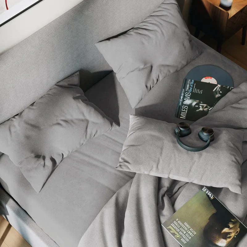 Drap plat flanelle de coton
