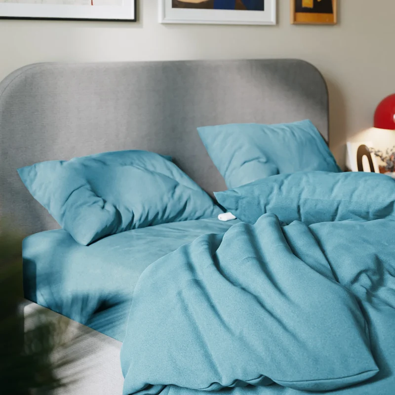 Drap plat flanelle de coton