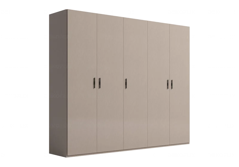 Armoire dressing 3 à 6 portes laquée corde design - Silvia