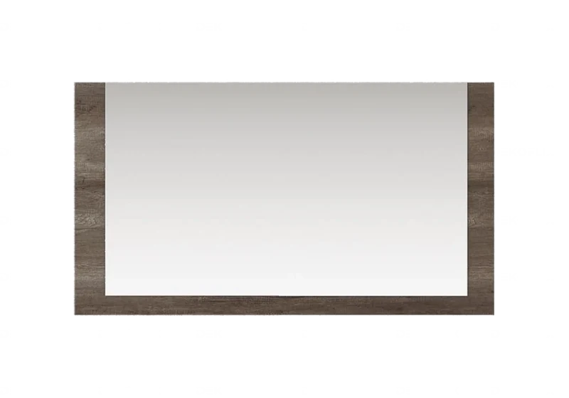 Miroir mural rectangulaire 144 cm chêne laqué - Medea