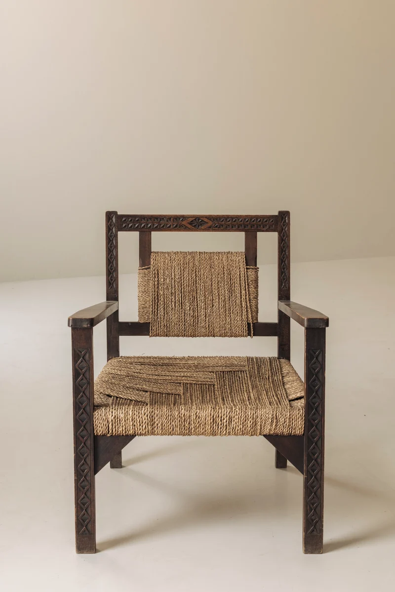 French Modernist Easy Chairs in the Manner of Francis Jourdain, 1940s