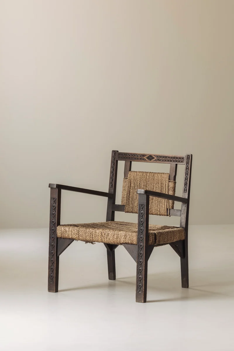 French Modernist Easy Chairs in the Manner of Francis Jourdain, 1940s