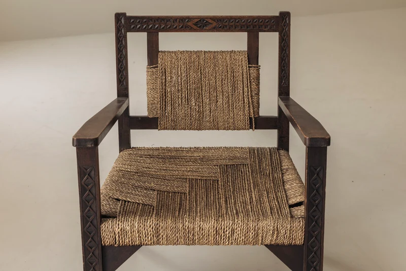 French Modernist Easy Chairs in the Manner of Francis Jourdain, 1940s