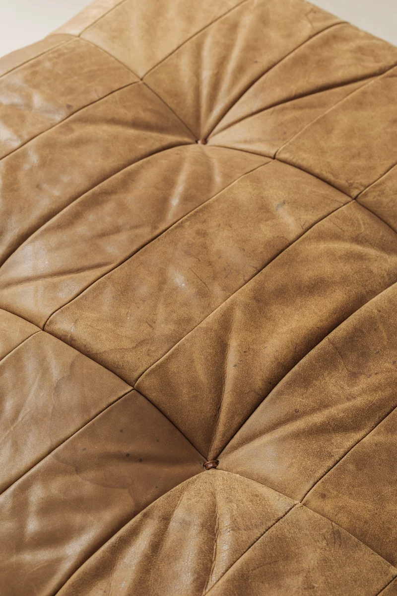 DS-80 Daybed De Sede — Cognac Patchwork Leather, Switzerland 1970s