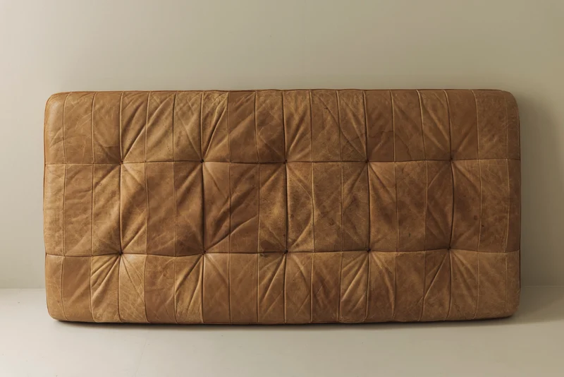 DS-80 Daybed De Sede — Cognac Patchwork Leather, Switzerland 1970s