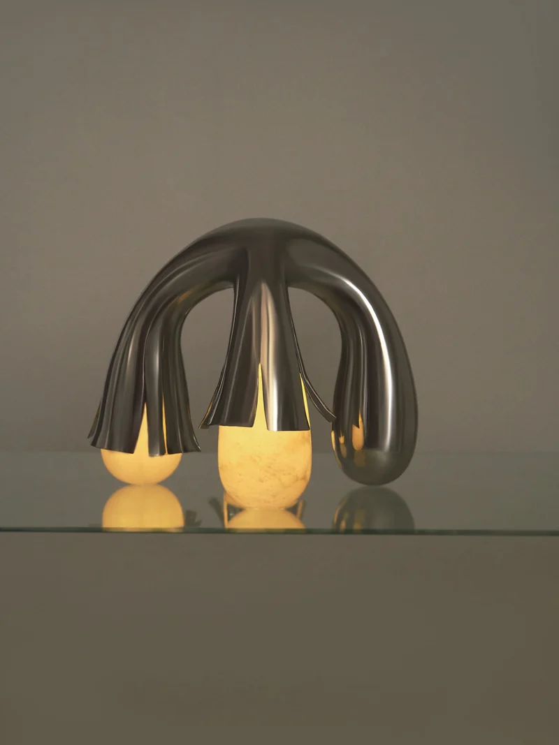 Sculptural Alabaster Table Lamps - Collection X Felure