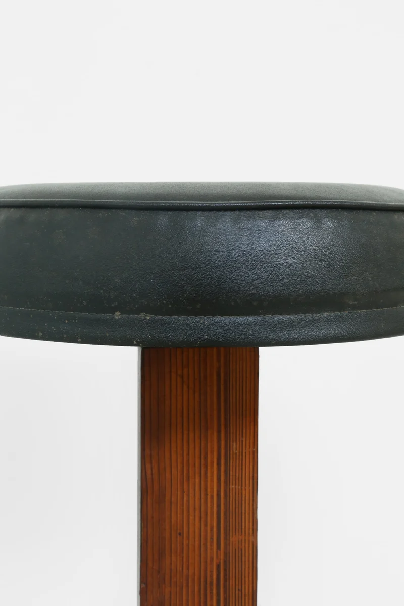 Brutalist Wood Stool