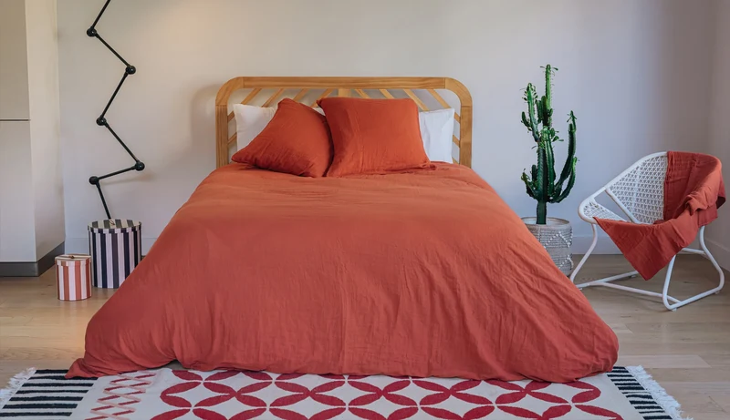 Housse de couette gaze de coton
