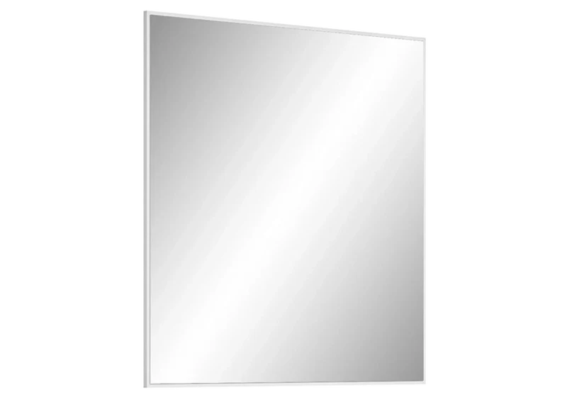 Miroir de chambre rectangle blanc laqué design - Dream