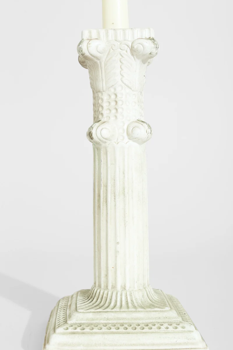 Neoclassical Ceramic Candleholders