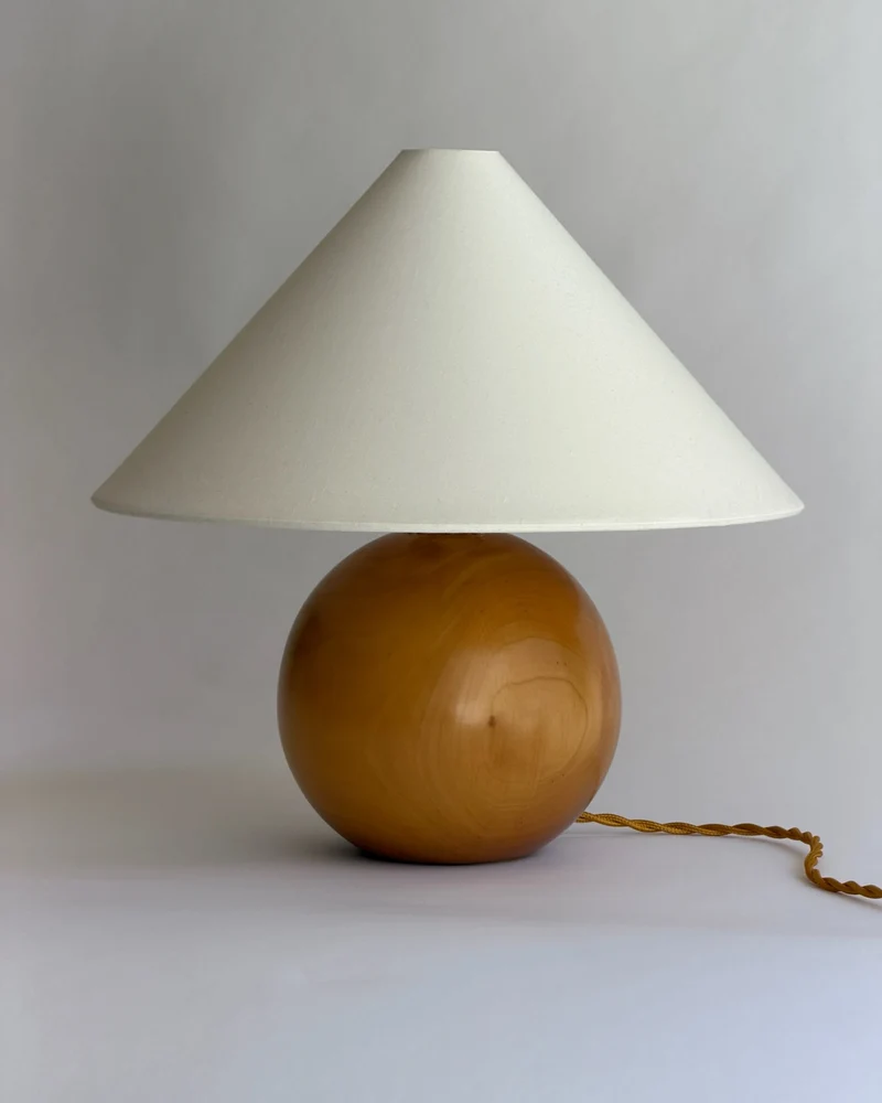 Vintage wooden table lamp