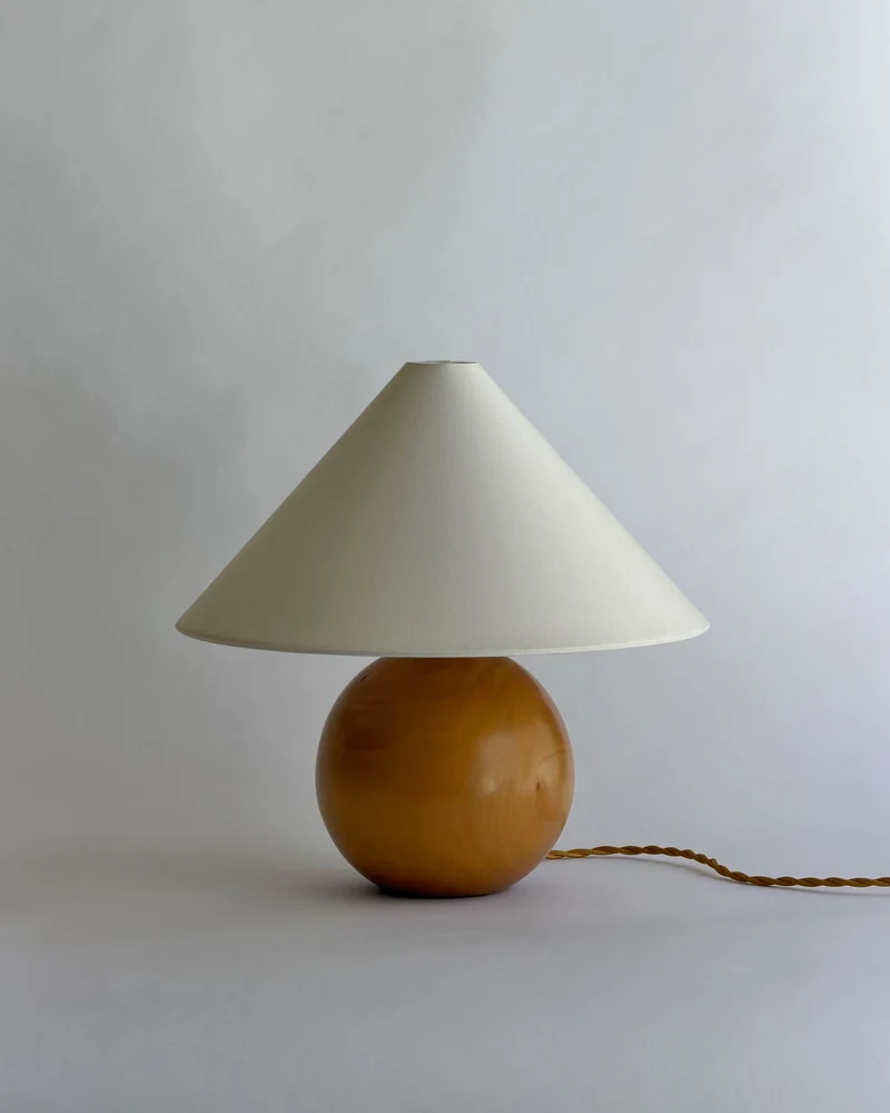 Vintage wooden table lamp