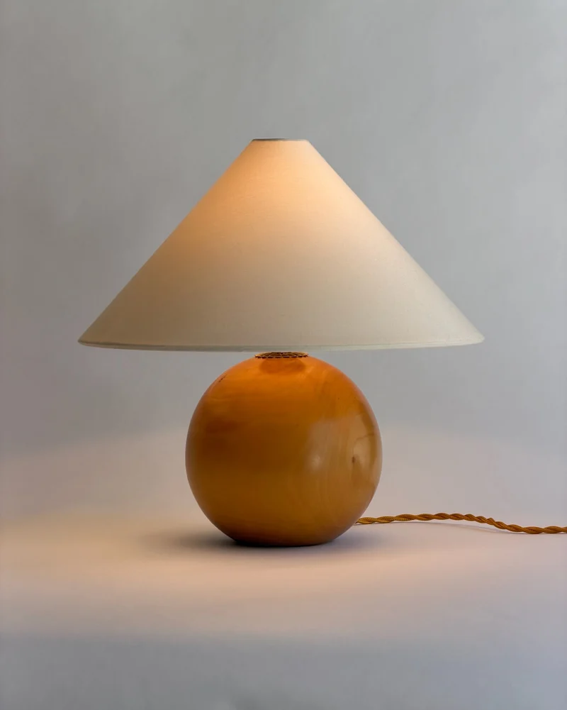 Vintage wooden table lamp