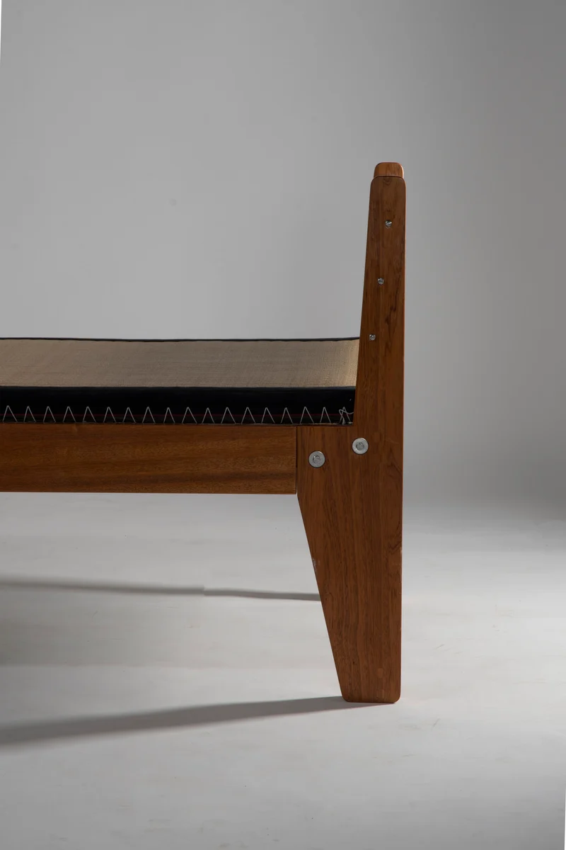 Ossature Daybed - chêne massif et tôle d'aluminium cintrée