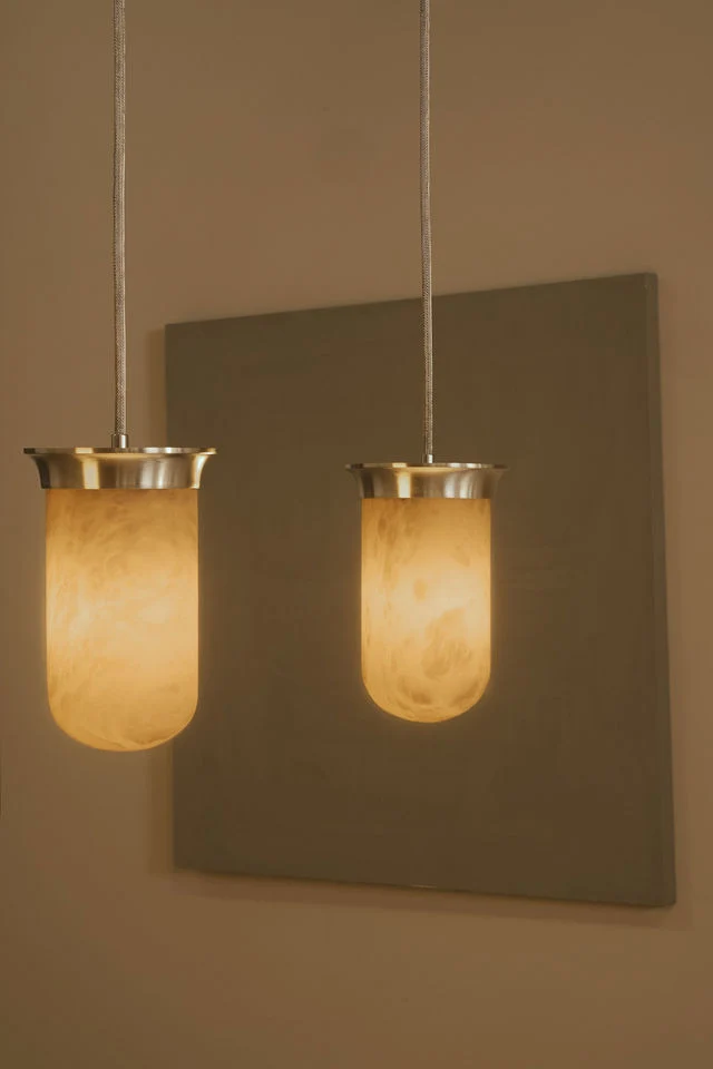 Alabaster Lanterns - Yukimi Triple Pendant Light