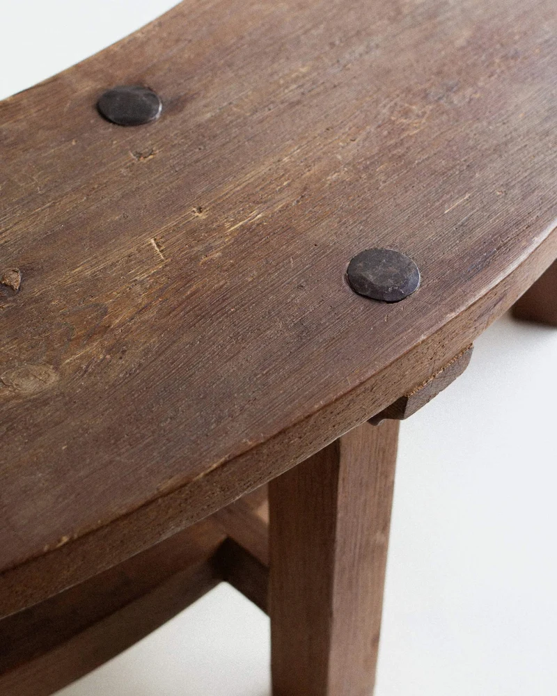 French Brutalist Curved Benches