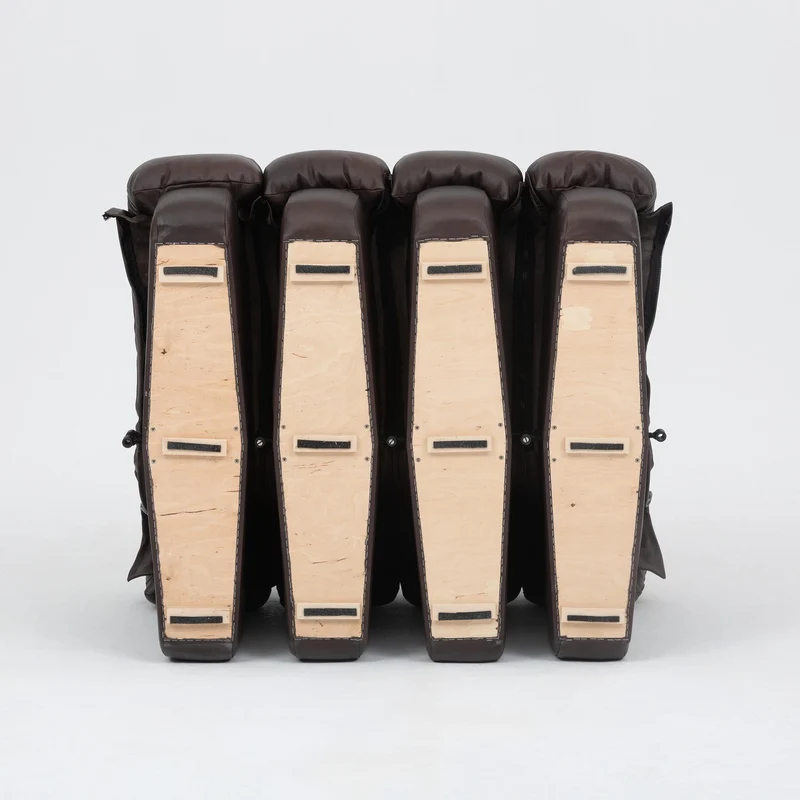 De Sede DS-600 'Snake' Sofa by Ueli Berger, Customised in Chocolate Nubuck