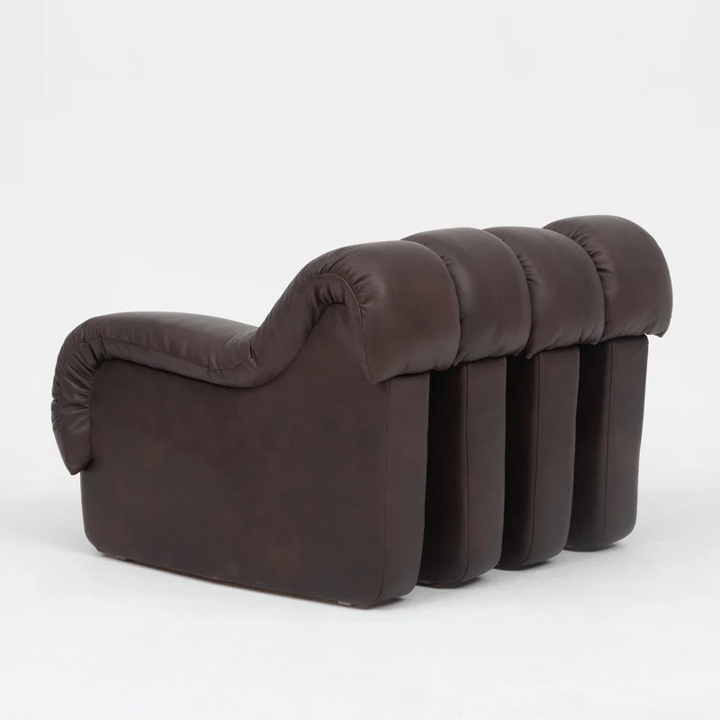 De Sede DS-600 'Snake' Sofa by Ueli Berger, Customised in Chocolate Nubuck