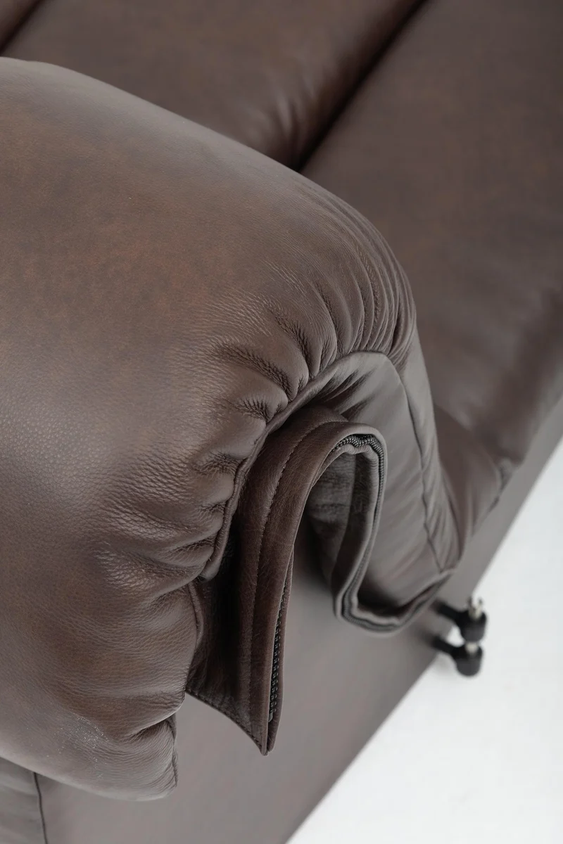 De Sede DS-600 'Snake' Sofa by Ueli Berger, Customised in Chocolate Nubuck