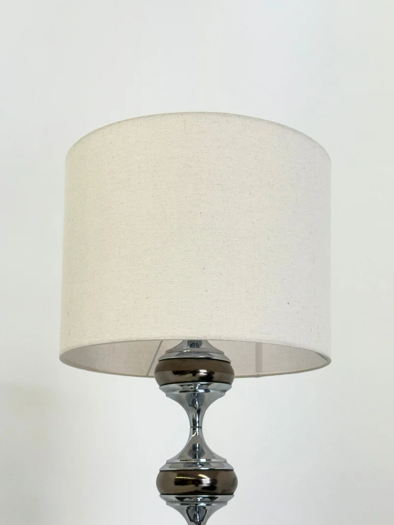 Vintage Space Age Table Lamp with Chrome Sculptural Base, 1960s