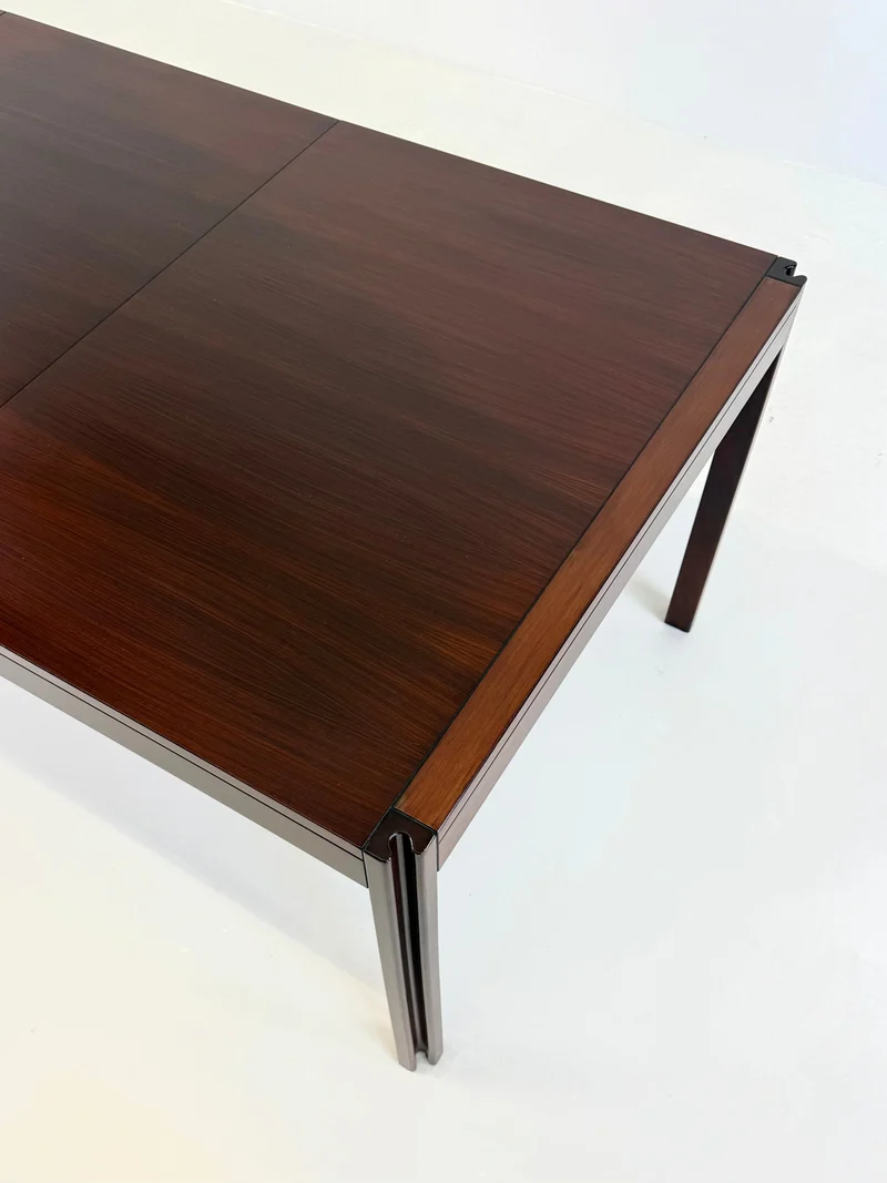 4D Wooden Vintage Dining Table by Angelo Mangiarotti for Molteni