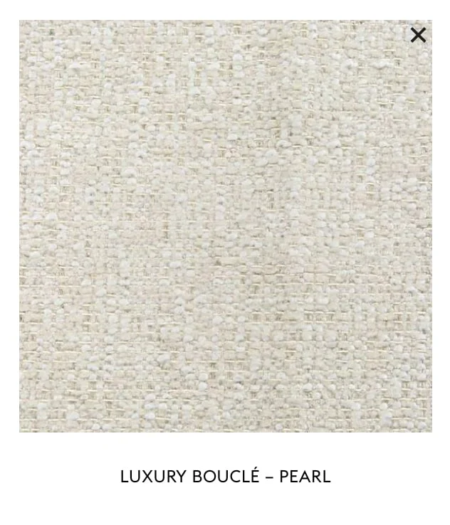 Laurent Pouf - Luxury Bouclé & Fringe