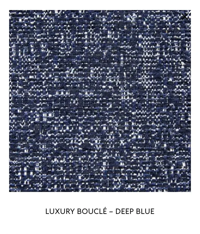 Laurent Pouf - Luxury Bouclé & Fringe