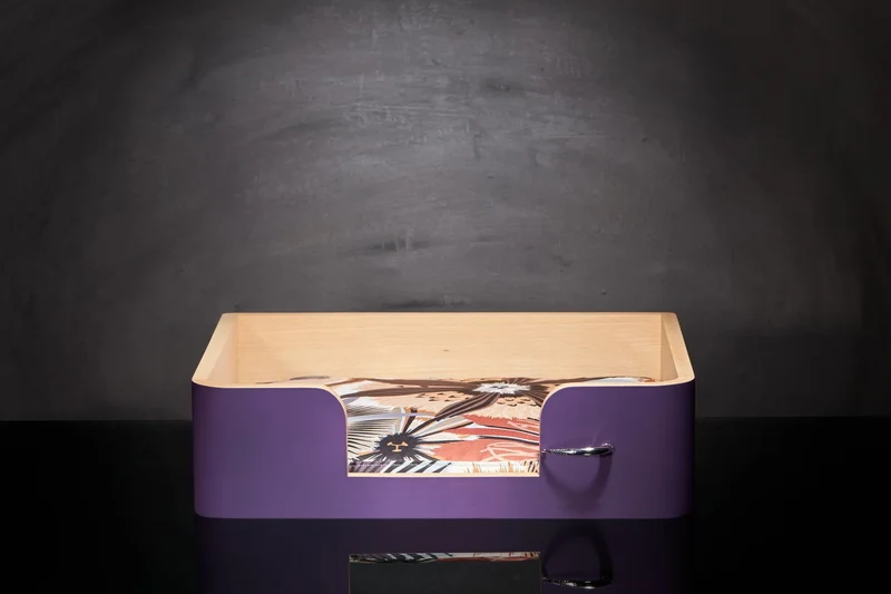 « Drôle de Panier » pour chien - Mauve Campanule
