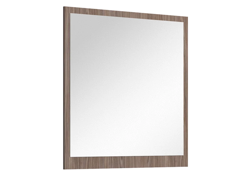 Miroir mural cadre bois noyer design - Nora