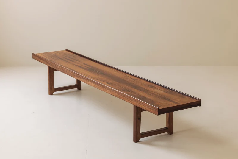 Long Krobo Bench by Torbjørn Afdal for Bruksbo, Norway 1960s