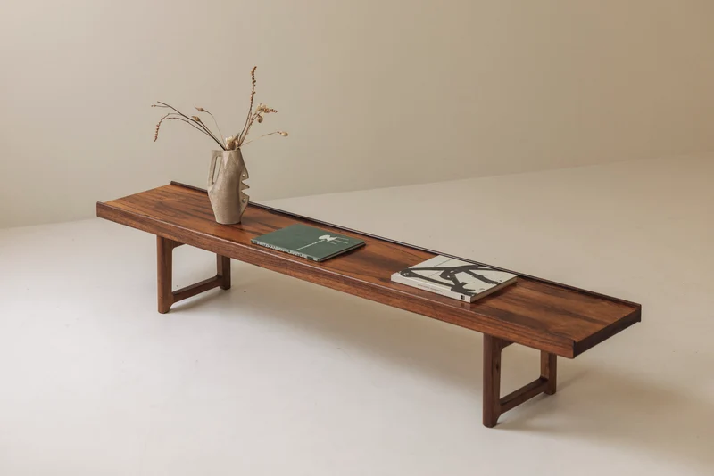 Long Krobo Bench by Torbjørn Afdal for Bruksbo, Norway 1960s
