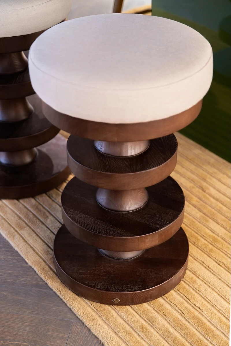 Adrian Bar Stool - Beige Linen