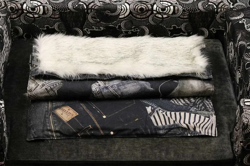 Couverture pour chien « Metis » Blue Ice - Tissu Jean-Paul Gaultier