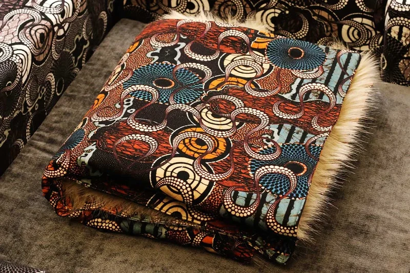 Couverture pour chien « Metis » Africa - Tissu Jean-Paul Gaultier