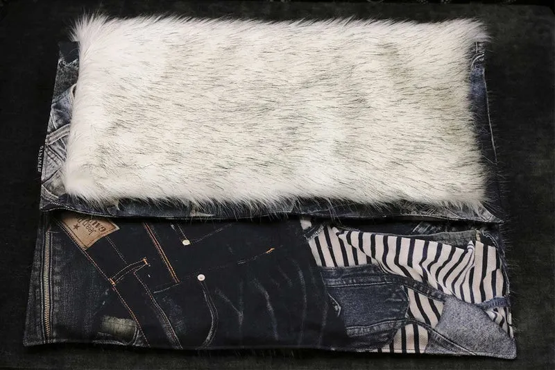 Couverture pour chat « Metis » Blue Ice - Tissu Jean-Paul Gaultier