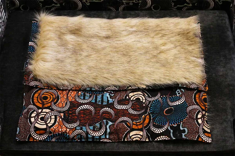 Couverture pour chat « Metis » Africa - Tissu Jean-Paul Gaultier