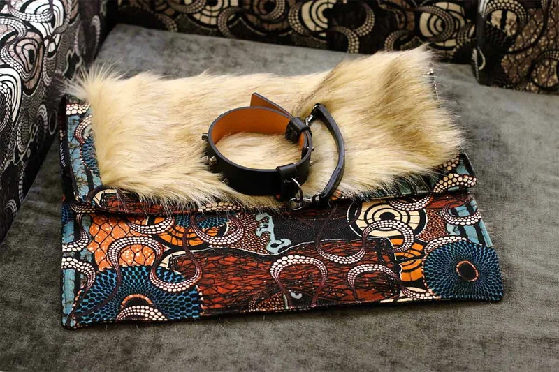Couverture pour chat « Metis » Africa - Tissu Jean-Paul Gaultier