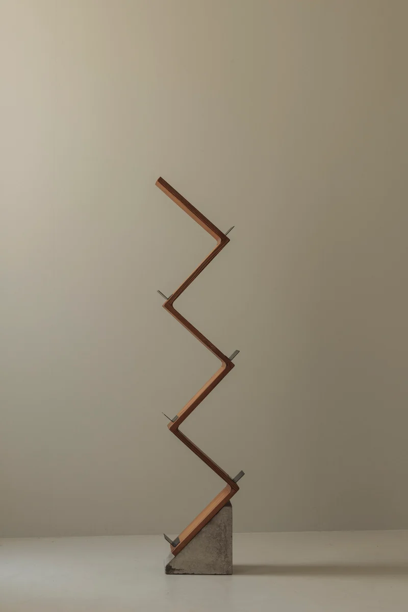 Sculptural Magazine Shelf, 1980s