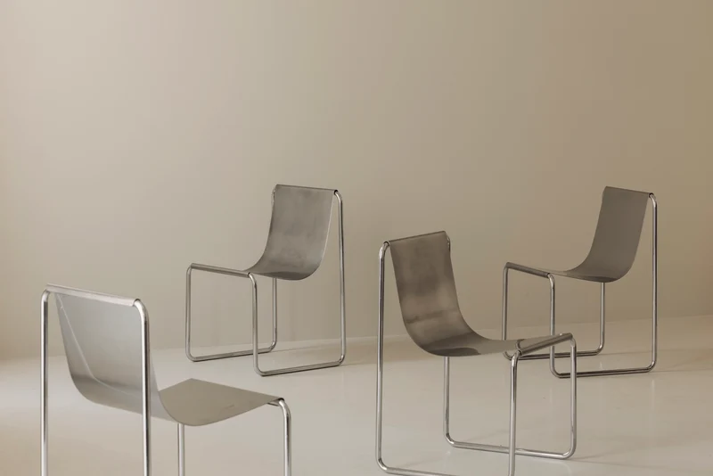 Very rare set of four dining chairs by Patrick Gingembre, France 1960s